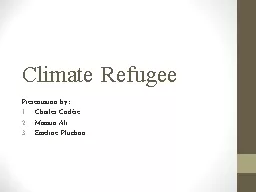 Climate Refugee