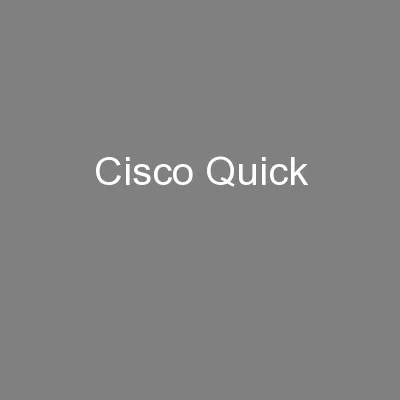 Cisco Quick