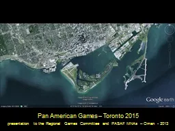 Pan American Games – Toronto 2015