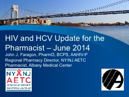 HIV and HCV Update for the Pharmacist – June 2014