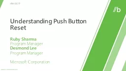 Understanding Push Button Reset