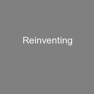Reinventing