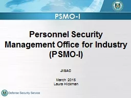 Personnel Security Management Office for Industry