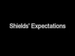 Shields’ Expectations
