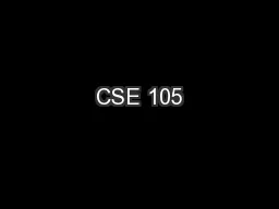 CSE 105