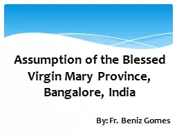 Assumption of the Blessed Virgin Mary Province, Bangalore,