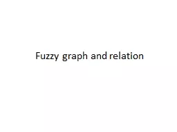 Fuzzy graph and relation