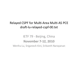 Relayed CSPF for Multi-Area Multi-AS PCE