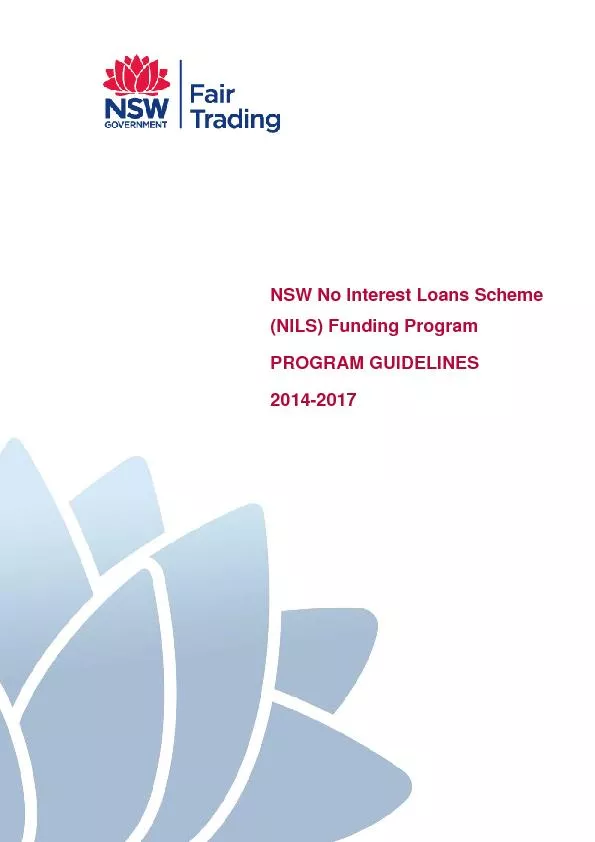 NSW No Interest Loans Scheme