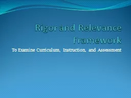 Rigor and Relevance Framework