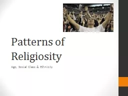 Patterns of Religiosity
