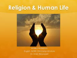 Religion & Human Life