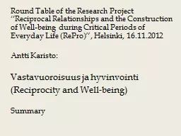 Round Table of the Research Project “Reciprocal