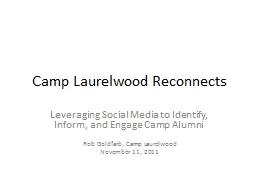Camp Laurelwood Reconnects