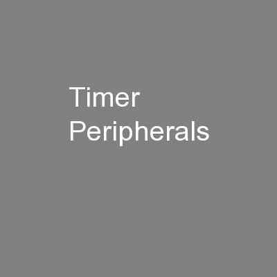 Timer Peripherals