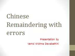 Chinese Remaindering with errors