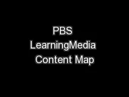 PBS LearningMedia Content Map