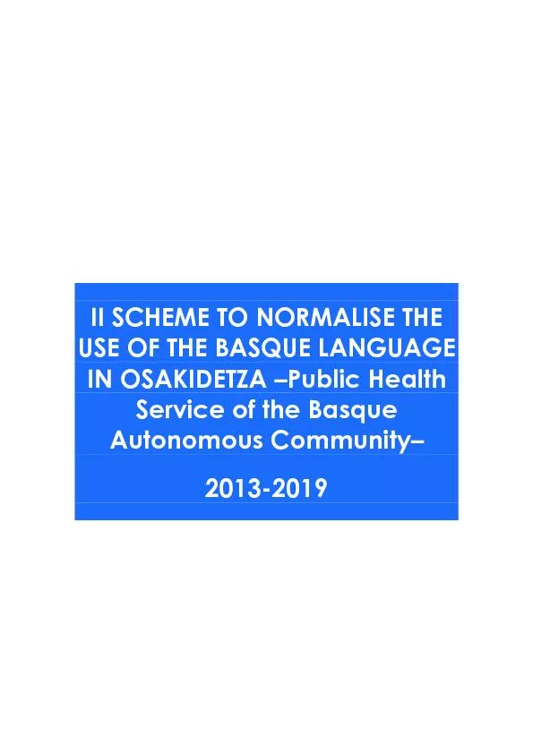 II SCHEME TO NORMALISE THE