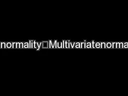 2mvtestnormality—Multivariatenormalitytests