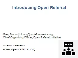 Introducing Open Referral
