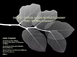 Creative Critical Action beyond Economy