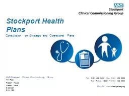 Stockport Health Plans