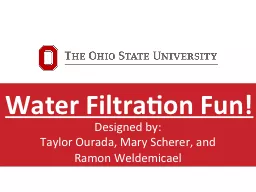 Water Filtration Fun!