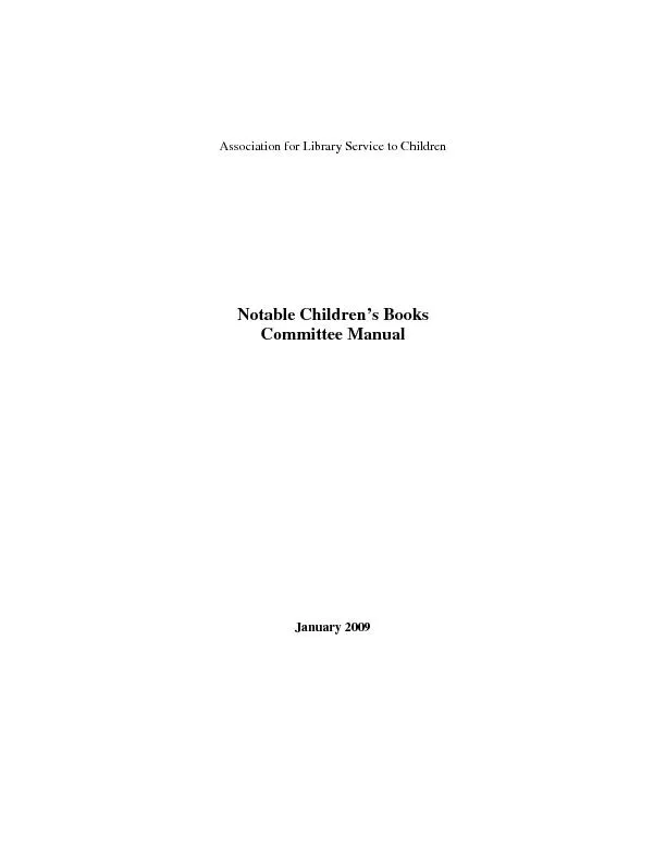 Association for Library Service to Children Notable Children
