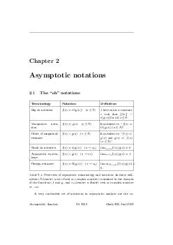 10CHAPTER2.ASYMPTOTICNOTATIONS