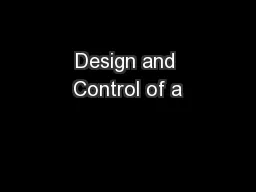 Design and Control of a