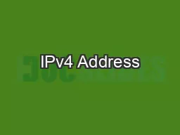 IPv4 Address