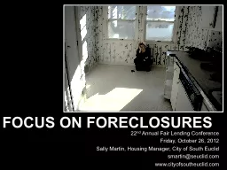 Focus on Foreclosures