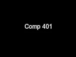 Comp 401