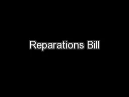 Reparations Bill