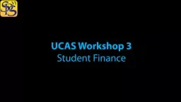 UCAS Workshop 3