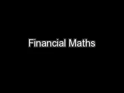 Financial Maths