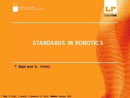 STANDARDS IN ROBOTICS