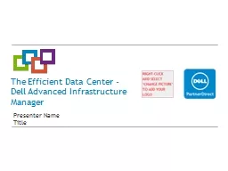 The Efficient Data Center -