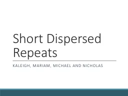 Short Dispersed Repeats
