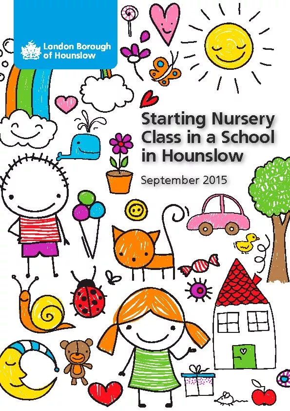 Starting Nursery Class in a School in HounslowSeptember 2015