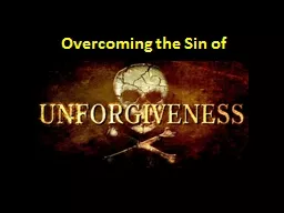 Overcoming the Sin of