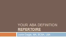 Your ABA Definition