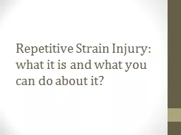Repetitive Strain