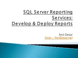 SQL Server Reporting Services: