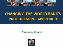 CHANGING THE WORLD BANK’S