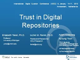 Trust in Digital Repositories