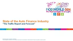 State of the Auto Finance Industry