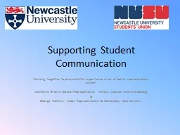 Supporting Student Communication