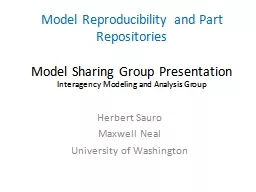 Model Reproducibility and Part Repositories