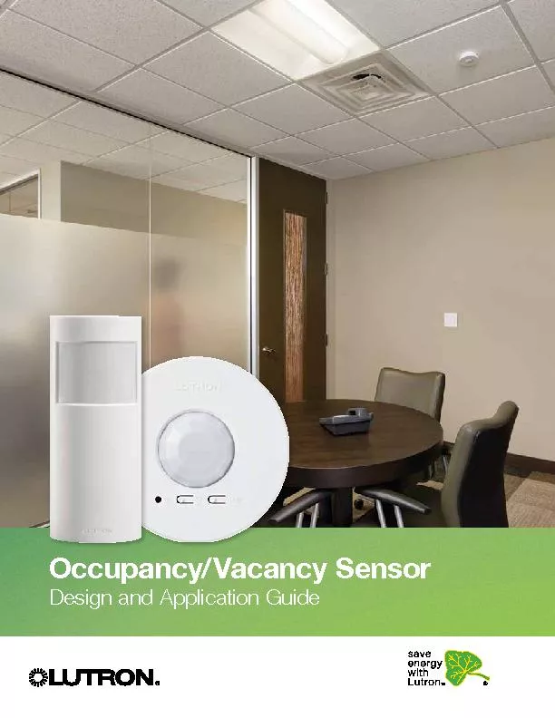 Occupancy/Vacancy SensorDesign and Application Guide